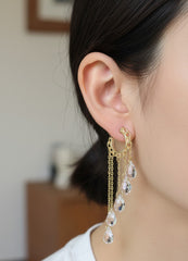 925 Sterling Silver Dangle Earrings – Simple Chain Jewelry for Her