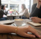 Solid 14K Gold Figaro Link Bracelet 4 mm – Real Gold Italian Chain for Men & Women, Everyday Luxury Jewelry