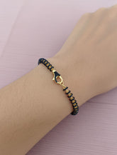 Handmade Silver Stone Bracelet – 925 Sterling Silver Gem Jewelry, Everyday Elegant Gift for Women