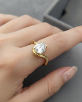 White Cubic Zirconia Sterling Silver Ring – Bridesmaid Gift Ring