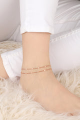 Chain Anklet, Gold Chain Anklet, Thin Chain Anklet, Trendy Jewelry