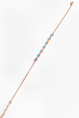 Enameled Eye Silver Bracelet