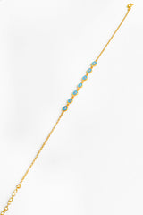 Enameled Eye Silver Bracelet