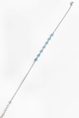 Enameled Eye Silver Bracelet