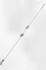 Evil Eye Bead Hamsa Sterling Silver Bracelet