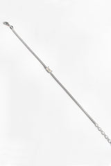 Baguette Stone Tennis Silver Bracelet