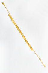 Dangling Spangles Silver Bracelet