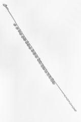 Dangling Spangles Silver Bracelet