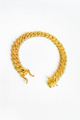 White Zircon Stone Silver Bracelet