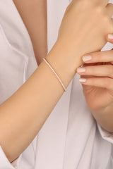 سوار تنس فضي حجري مقاس 1.5 مم عالي الجودة