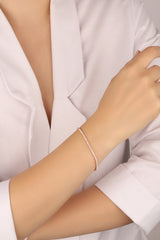 سوار تنس فضي حجري مقاس 1.5 مم عالي الجودة