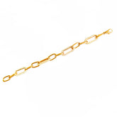 Thick Chain Silver Bracelet, Chunky Silver Chain Bracelet, Stacking Bracelet