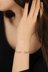 Curved Silver Bracelet, Minimalist Bracelet, Sterling Silver Bracelet, Minimalist Jewelry