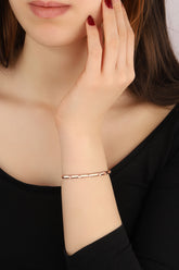 سوار فاخر للنساء من حجر الزركون الأبيض قابل للتعديل، سوار زفاف لطيف باللون الفضي