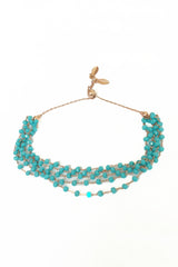 Multiple Turquoise Stone Sterling Silver Bracelet