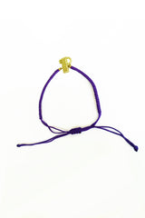 Rope Thread Silver Letter Bracelet - initial Bracelet A-Z