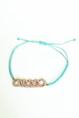 أساور متنوعة الألوان من حبل الحظ التبتي مع سلسلة كوبية من الفضة الإسترلينية