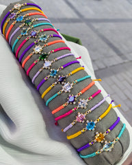 أساور من الأحجار الطبيعية للنساء، سوار سلسلة الحبل، مجوهرات كوارتز مصنوعة يدويًا للنساء