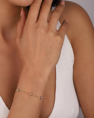 Small Dorica Heeled Sterling Silver Bracelet