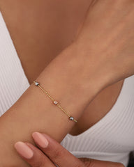 Small Dorica Heeled Sterling Silver Bracelet