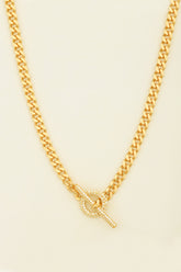 White Stone Ring Choker Necklace