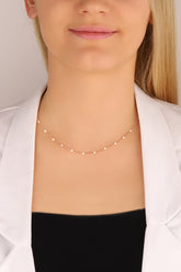 Without Stone, Chain Silver Choker Necklace