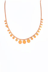 قلادة فضية مرصعة بحجر الترتر