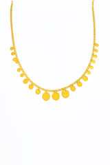 قلادة فضية مرصعة بحجر الترتر