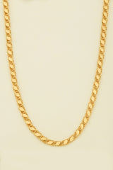 925 Silver Barley Chain Necklace , Gold Necklace, Thick Chain Necklace, Gold Chain Necklace – Dainty Layering Necklace, Adjustable Length