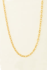 Singapore Model Sequin Silver Chain Necklace