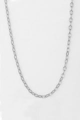 قلادة سلسلة فضية من الترتر على طراز سنغافورة