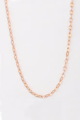 قلادة سلسلة فضية من الترتر على طراز سنغافورة