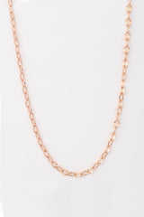 قلادة سلسلة فضية من الترتر على طراز سنغافورة