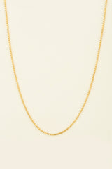 سلسلة قلادة مربعة من الفضة الإيطالية