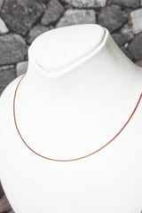 سلسلة قلادة مربعة من الفضة الإيطالية