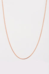 سلسلة قلادة مربعة من الفضة الإيطالية