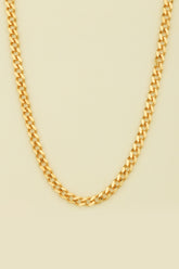 Thick Knitted Silver Chain Necklace