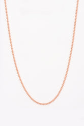 سلسلة فضية موديل جورميت مقاس 2 مم