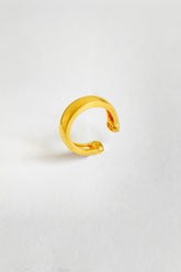 Oval Without Stone Free Silver Earcuff