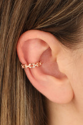 أقراط أذن من الفضة الإسترلينية بدون حجر حياكة