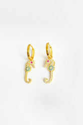 Seahorse Silver Earrings
