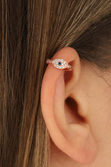 أقراط فضية على شكل غضروف العين