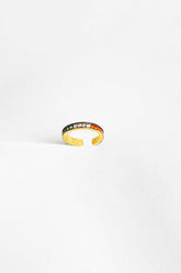 Colored Stone Silver Cartilage Earrings