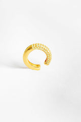 أقراط غضروف فضية شبه بيضاء اللون