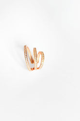 أقراط غضروفية ثلاثية من الفضة