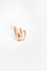 أقراط غضروفية ثلاثية من الفضة