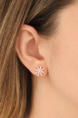 أقراط نجمة الشمال الفضية