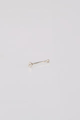 قرط أنف من الفضة الحجرية