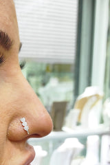 قرط أنف فضي