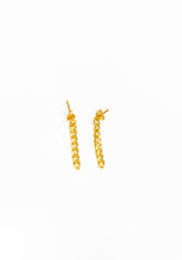 Gurmet Chain Silver Earrings